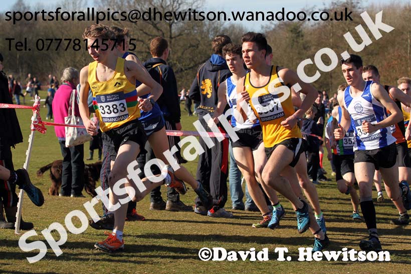Mens under-17s Inter Counties Cross Country,  Cofton Park, Birmingham. Photo: David T. Hewitson/Sports for All Pics